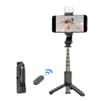 Mini Selfie Stick Integrated Multifunctional Bluetooth Selfie, Specification:, Q10S 70cm With Fill Light, Q11 74CM Without Fill Light, Q10 68CM Without Fill Light