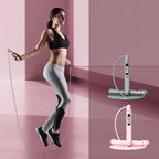 Smart Corded / Cordless Dual-Use Bluetooth APP Counting Skipping Rope, Pink, Gray