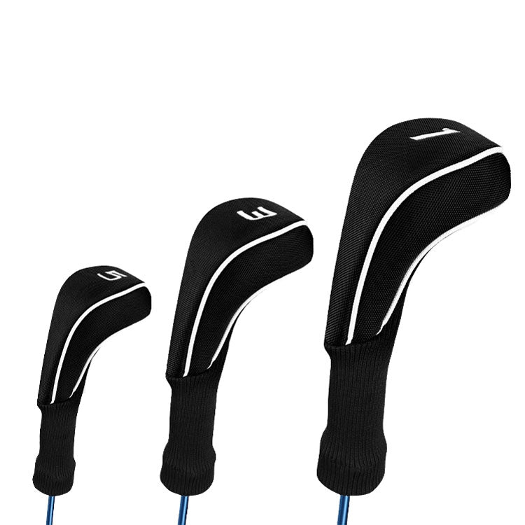 3 in 1 No.1 / No.3 / No.5 Golf Club Protective Cover, HD-043 3 in 1 Black, HD-043 3 in 1 Blue