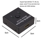 ZHQ010 HDMI Two-Way Smart 2 to 1 Out Switch, ZHQ010