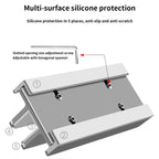 Aluminum Alloy Laptop Tablet Phone Storage Stand, L400 Single Slot (Silver), L400 Single Slot (Gray), L401 Double Slot (Silver), L401 Double Slot (Gray), L402 Three Slots (Silver), L402 Three Slots (Gray)
