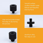 4 PCS Screw Adapter, A18 1/4 Female to M4 Male Screw, A19 1/4 Female to M5 Male  Screw, A20 1/4 Female to M6 Male  Screw, A21 1/4 Female to M8 Male  Screw, A22 1/4 Female to M10 Male  Screw, A23 1/4 Female to M12 Male  Screw, A24 1/4 Male to M4 Male Sc...