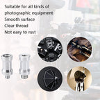 10 PCS Screw Adapter, 3/8 Female to 1/4 Male Screw, 1/4 Female to 3/8 Male Screw, 1/4 Female to 1/4 Male Screw, 1/4 Male to 1/4 Male Screw, 1/4 Male to 3/8 Male Screw