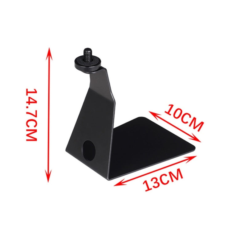TEYUN L-Shaped Iron Triangle Metal Microphone Stand