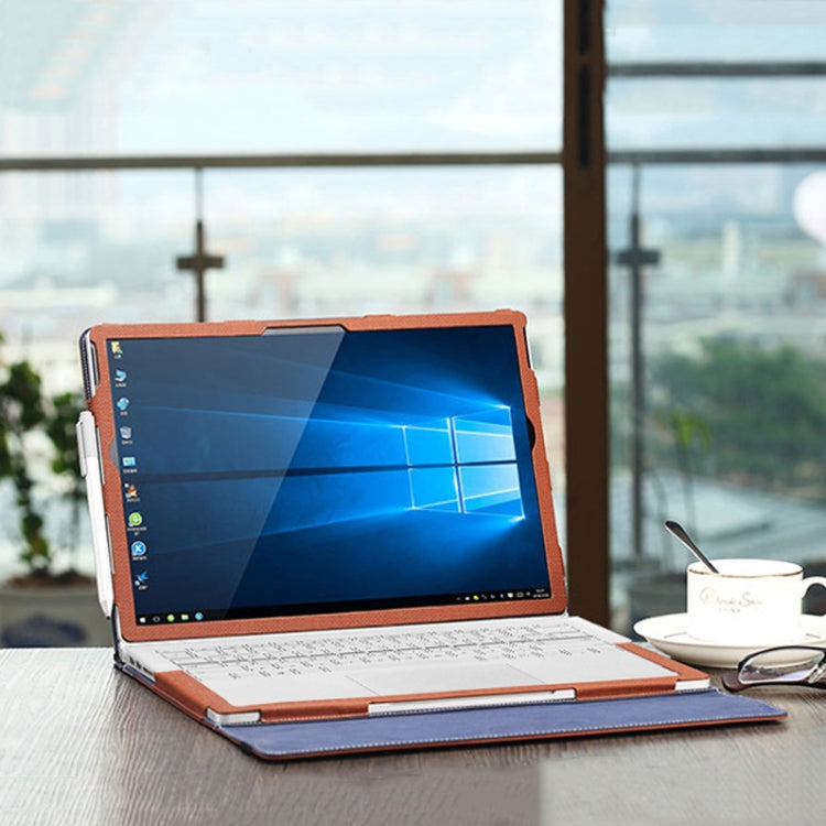 PU Leather Laptop Protective Sleeve, For Microsoft Surface Book 1 13.5 inches, For Microsoft Surface Book 2 13.5 inches, For Microsoft Surface Book 2 15 inches, For Microsoft Surface Book 3 13.5 inches, For Microsoft Surface Book 3 15 inches