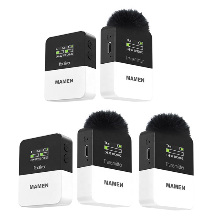 MAMEN KT-W1 Live Single-Reverse Camera Microphone, Specification:, 1 in 1, 2 in 1