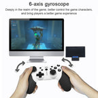 SW510 Wireless Bluetooth Controller With Vibration For Switch Pro, Red Blue, Black and White
