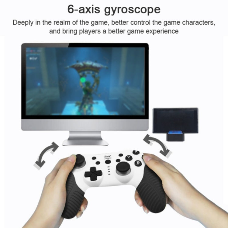 SW510 Wireless Bluetooth Controller With Vibration For Switch Pro, Red Blue, Black and White