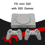 8-Bit Mini Double Players TV Game Console Built-in 620 Games, PS1 mini (US Plug), PS1 mini (EU Plug)
