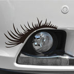 1pair Car Big Lamp Eyebrow Sticker Sexy Eye Eyelash Car Sticker
