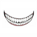 J06 Motorcycle Helmet Sticker, Small Teeth, Large Teeth, Small Tongue, Large Tongue