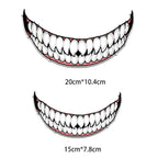 J06 Motorcycle Helmet Sticker, Small Teeth, Large Teeth, Small Tongue, Large Tongue