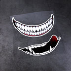 J06 Motorcycle Helmet Sticker, Small Teeth, Large Teeth, Small Tongue, Large Tongue
