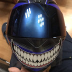 J06 Motorcycle Helmet Sticker, Small Teeth, Large Teeth, Small Tongue, Large Tongue
