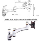 Gibbon Mounts FE112W Wall-Mounted Dual-Section Telescopic Monitor Stand