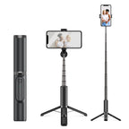 CYKE N-MY Integrated Tripod Bluetooth Live Selfie Stick, Black, Pink