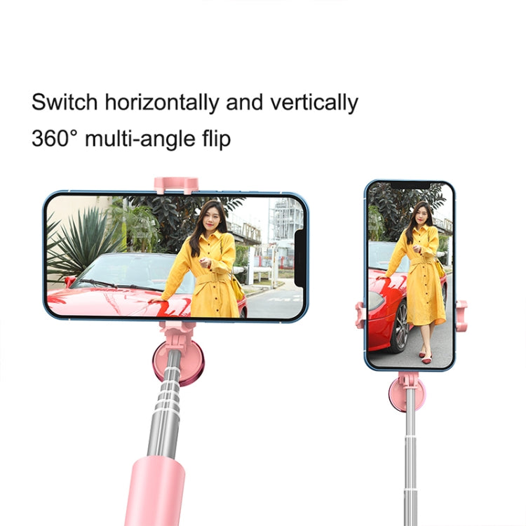 CYKE N-MY Integrated Tripod Bluetooth Live Selfie Stick, Black, Pink