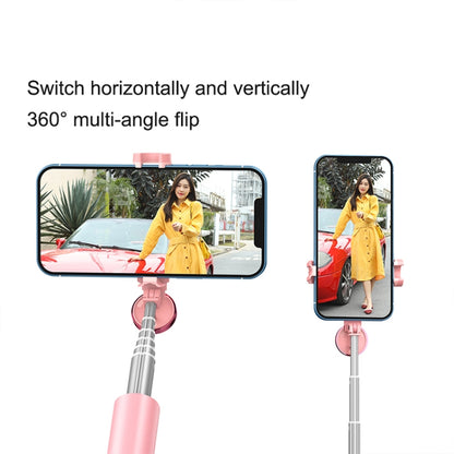 CYKE N-MY Integrated Tripod Bluetooth Live Selfie Stick, Black, Pink