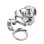 Metal Fishing Wheel Decoration Pendant Mini Wheel Fish Key Chain, A, B, C