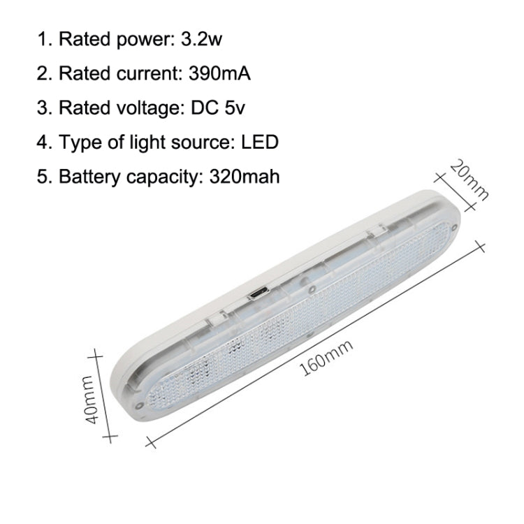 Y-977 Car Reading LED Trunk Light, Blue White, Pure White, White Purple