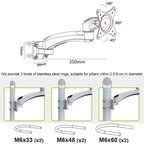Gibbon Mounts FE111B Punch-Free Wall-Mounted Computer Monitor Stand