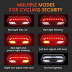 WEST BIKING Bicycle Remote Control Tail Light With Horn Tone, YP0701314