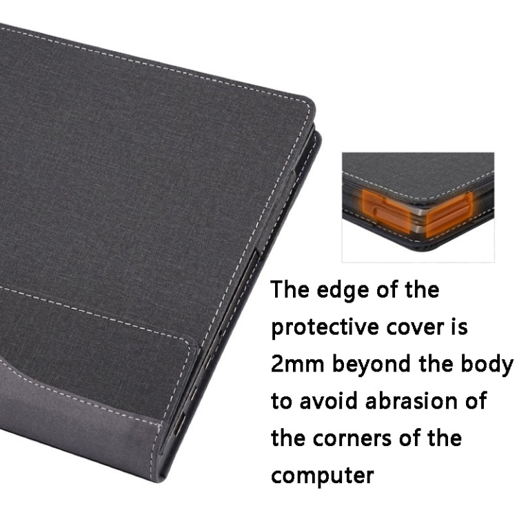 PU Leather Laptop Case, For HP Spectre X360 13-AW 13.3, For HP Spectre X360 15-EB 15.6