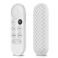2 PCS Silicone Protective Shell for Google Chromecast 2020 Remote Control, (White), (Pink), Red), (Black), (Silver Gray), (Sky Blue)