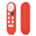2 PCS Silicone Protective Shell for Google Chromecast 2020 Remote Control, Red), (Black), (Silver Gray), (Sky Blue), (White), (Pink)