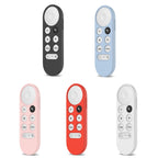 2 PCS Silicone Protective Shell for Google Chromecast 2020 Remote Control, (White), (Pink), Red), (Black), (Silver Gray), (Sky Blue)