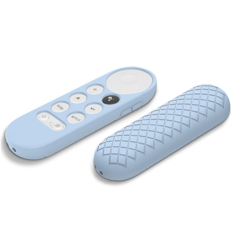 2 PCS Silicone Protective Shell for Google Chromecast 2020 Remote Control, (White), (Pink), Red), (Black), (Silver Gray), (Sky Blue)