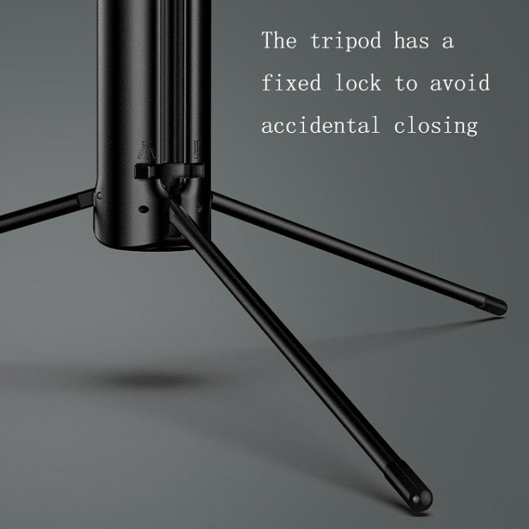 CYKE A17 Bluetooth Remote Control With Tripod Photo Live Bracket, A17- 0.8m Black (Without Light)