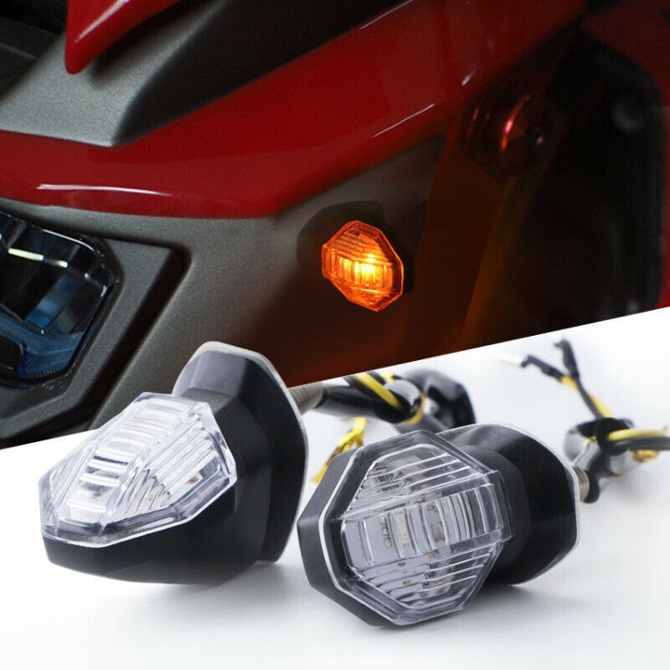 2pcs Motorcycle Steering Lamp Small Shark LED Highlight, MK-100