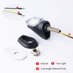 2pcs Motorcycle Steering Lamp Small Shark LED Highlight, MK-100