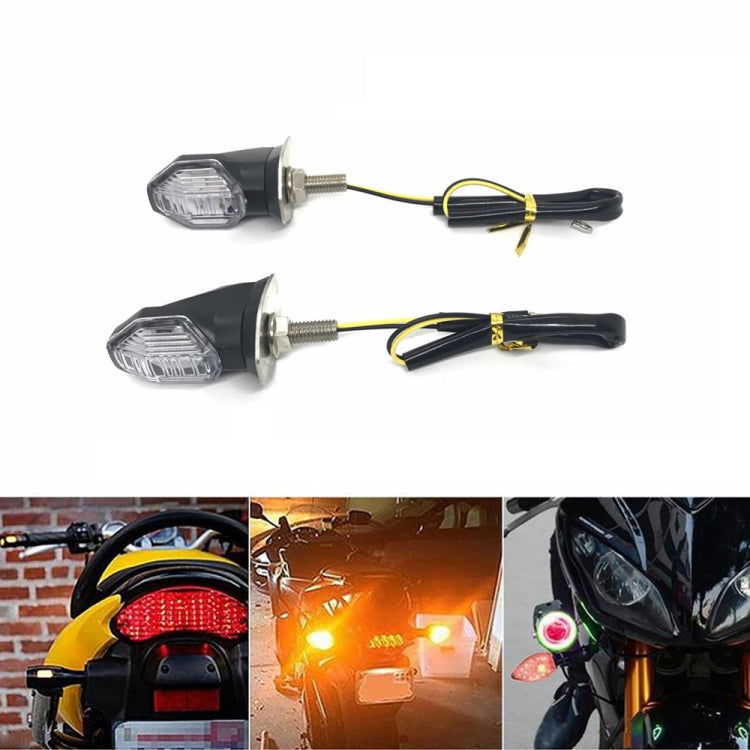 2pcs Motorcycle Steering Lamp Small Shark LED Highlight, MK-100