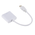 ZHQ007 HD 1080P HDMI to VGA Converter, White, Black