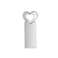Zshqu2 Heart-Shaped USB 2.0 High Speed ??Metal USB Flash Drives, 4GB, 8GB, 16 GB, 32GB, 64GB, 128GB
