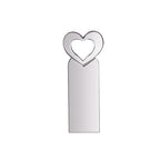Zshqu2 Heart-Shaped USB 2.0 High Speed ??Metal USB Flash Drives, 4GB, 8GB, 16 GB, 32GB, 64GB, 128GB