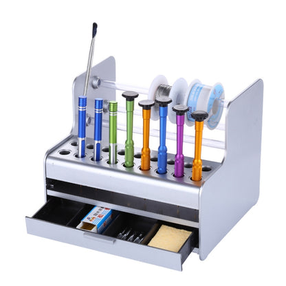 Multi-Function Maintenance Tool Storage Box Element Sorting Storage Rack, 19.7x17x16cm