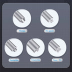 Qianli Super Tactile Grip-Type Precision Silent Dual-Bearing Screwdriver, Type A Phillips, Type B Tri-point, Type C Pentalibe, Type  D Pinhead Philips, Type E T2 Torx