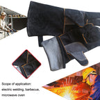 1 Pair Outdoor Gardening Cut-Proof Cowhide Welding Gloves, Length, 35cm, 40cm