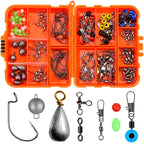 165 PCS / Set Road Squid Hook Accessories Set, 165 PCS / Set (Orange), 165 PCS / Set (Black)