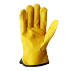 1 Pair JJ-1011 Cowhide Outdoor Wear-resistant Gardening Gloves, Size:, M, L, XL