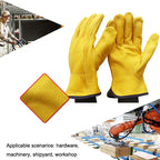 1 Pair JJ-1011 Cowhide Outdoor Wear-resistant Gardening Gloves, Size:, M, L, XL