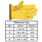 1 Pair JJ-GD305 Genuine Leather Stab-Resistant Cut-proof Garden Gloves, Size:, S, M, L, XL