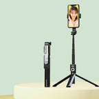 Integrated Bluetooth Selfie Stick With Vibrato Remote Control Makeup Mirror, P80 1.33m, P81 1.7m
