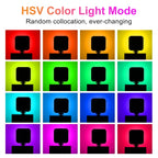 Mamen D01 66 LEDs 2500-9000K Double-Sided RGB LED Fill Lights, 66 LEDs