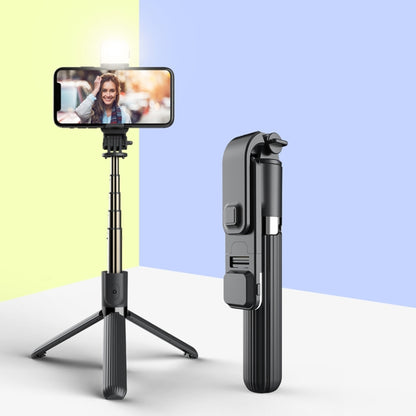 L03S Bluetooth Fill Light Tripod Integrated Selfie Stick, Black, White