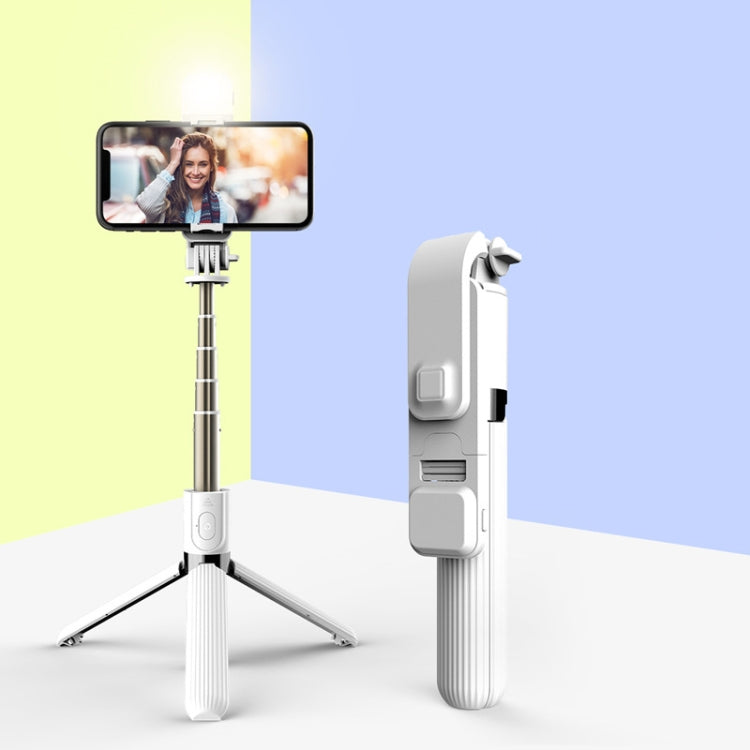 L03S Bluetooth Fill Light Tripod Integrated Selfie Stick, Black, White