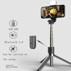 L03S Bluetooth Fill Light Tripod Integrated Selfie Stick, Black, White